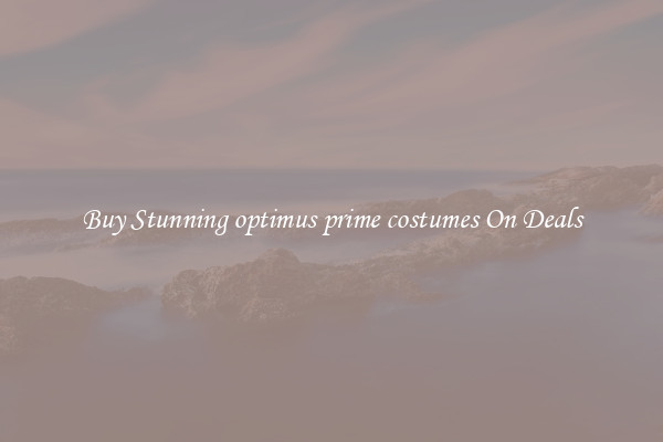 Buy Stunning optimus prime costumes On Deals