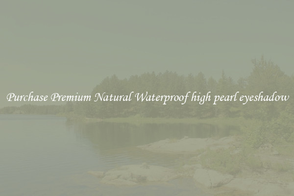 Purchase Premium Natural Waterproof high pearl eyeshadow