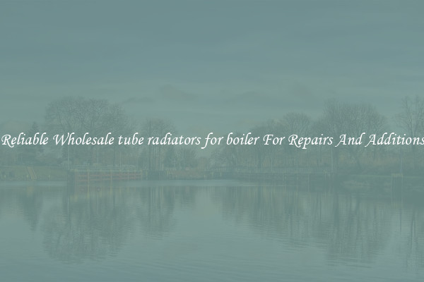 Reliable Wholesale tube radiators for boiler For Repairs And Additions