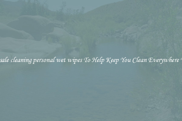 Wholesale cleaning personal wet wipes To Help Keep You Clean Everywhere You Go