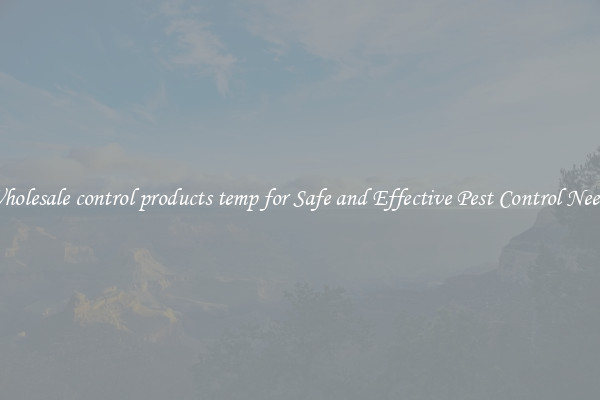 Wholesale control products temp for Safe and Effective Pest Control Needs