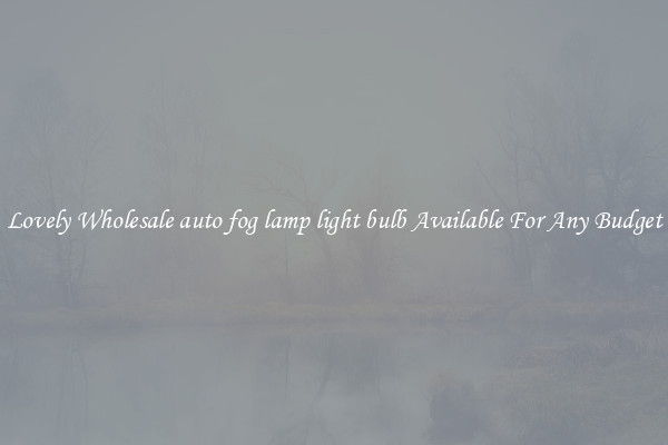 Lovely Wholesale auto fog lamp light bulb Available For Any Budget