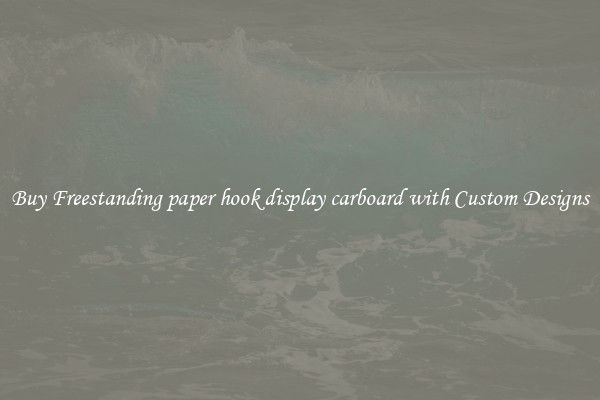 Buy Freestanding paper hook display carboard with Custom Designs