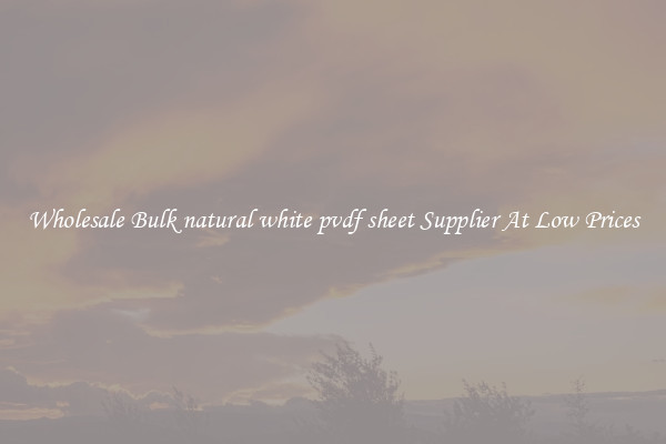 Wholesale Bulk natural white pvdf sheet Supplier At Low Prices