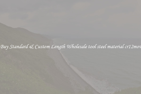 Buy Standard & Custom Length Wholesale tool steel material cr12mov