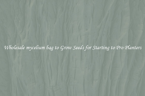 Wholesale mycelium bag to Grow Seeds for Starting to Pro Planters