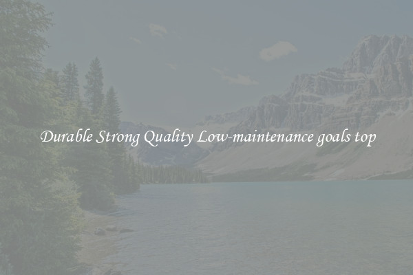 Durable Strong Quality Low-maintenance goals top